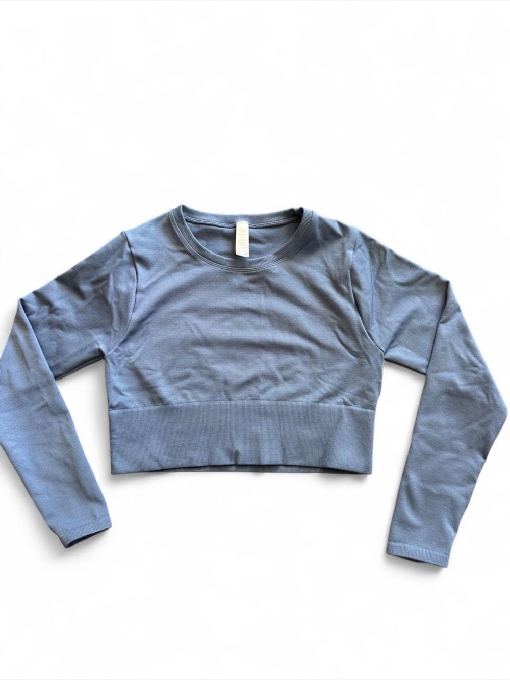 Offline by aerie Cropped Long Sleeve Women's Top in Dusty Blue